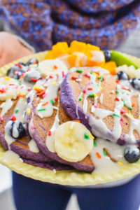 purple sweet potato pancakes