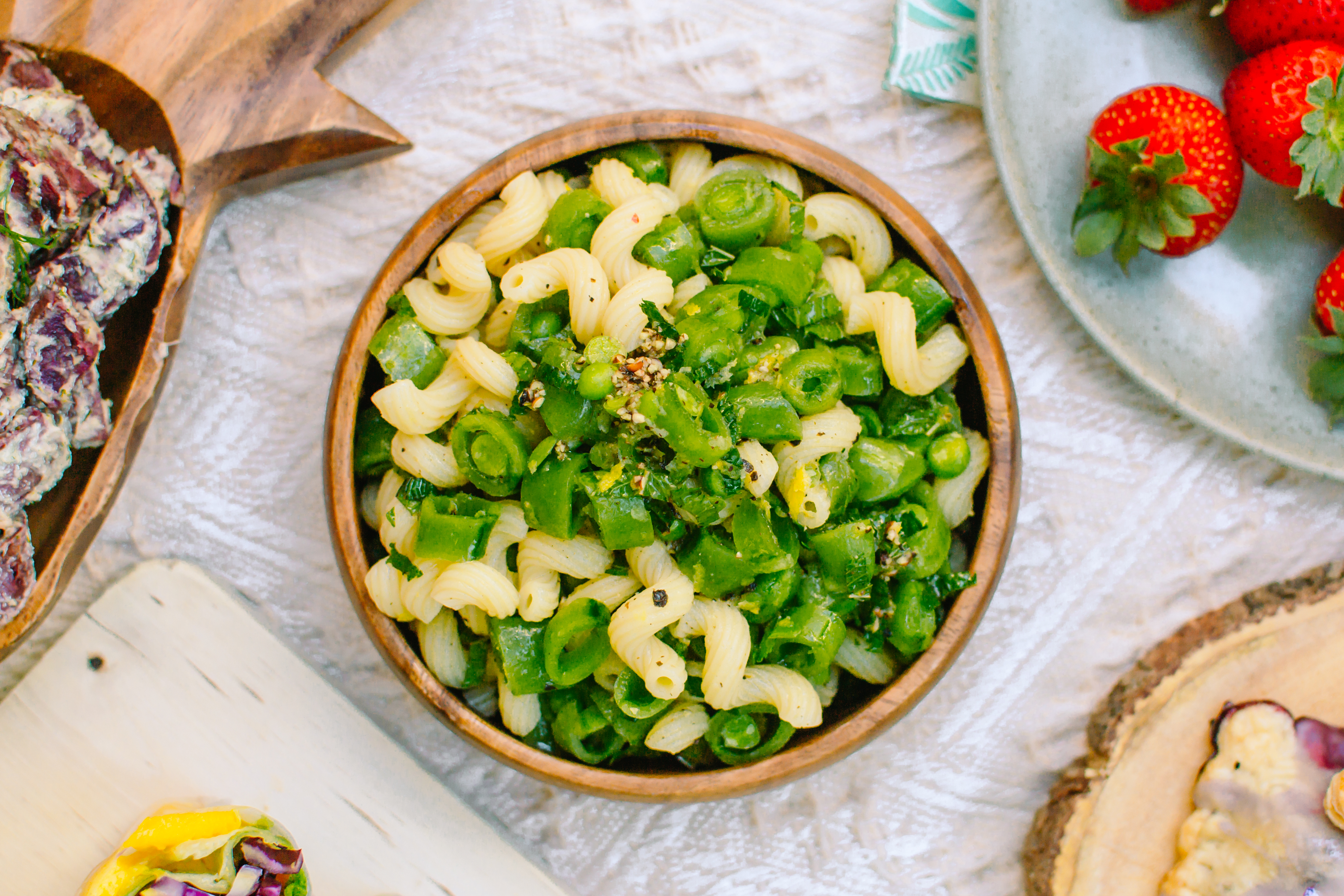 vegan picnic pasta salad