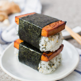 vegan tofu musubi