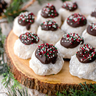 vegan snowball christmas cookies